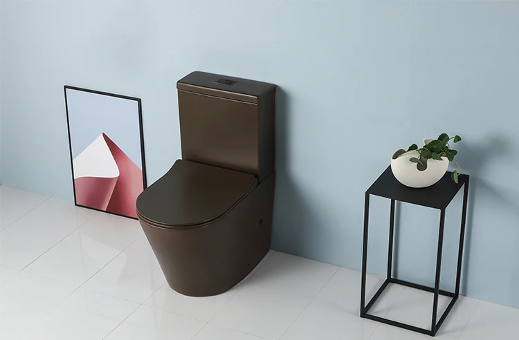 Bathroom Furniture Sink Toilet Brown Color Ceramic Toilet MJ2807