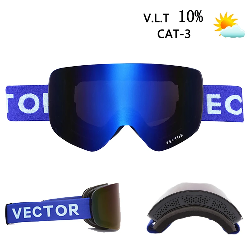 Vectorski Goggles Snow Glasses Men Skibrille Antifog Coatings