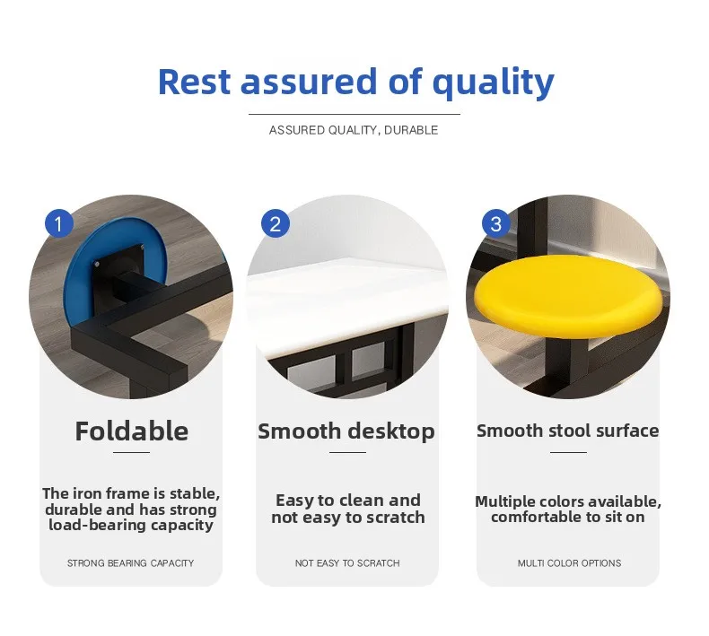 product modern square 4 6 person stainless steel foldable eco friendly school canteen dining table chairs set home hotel kitchen wood-3