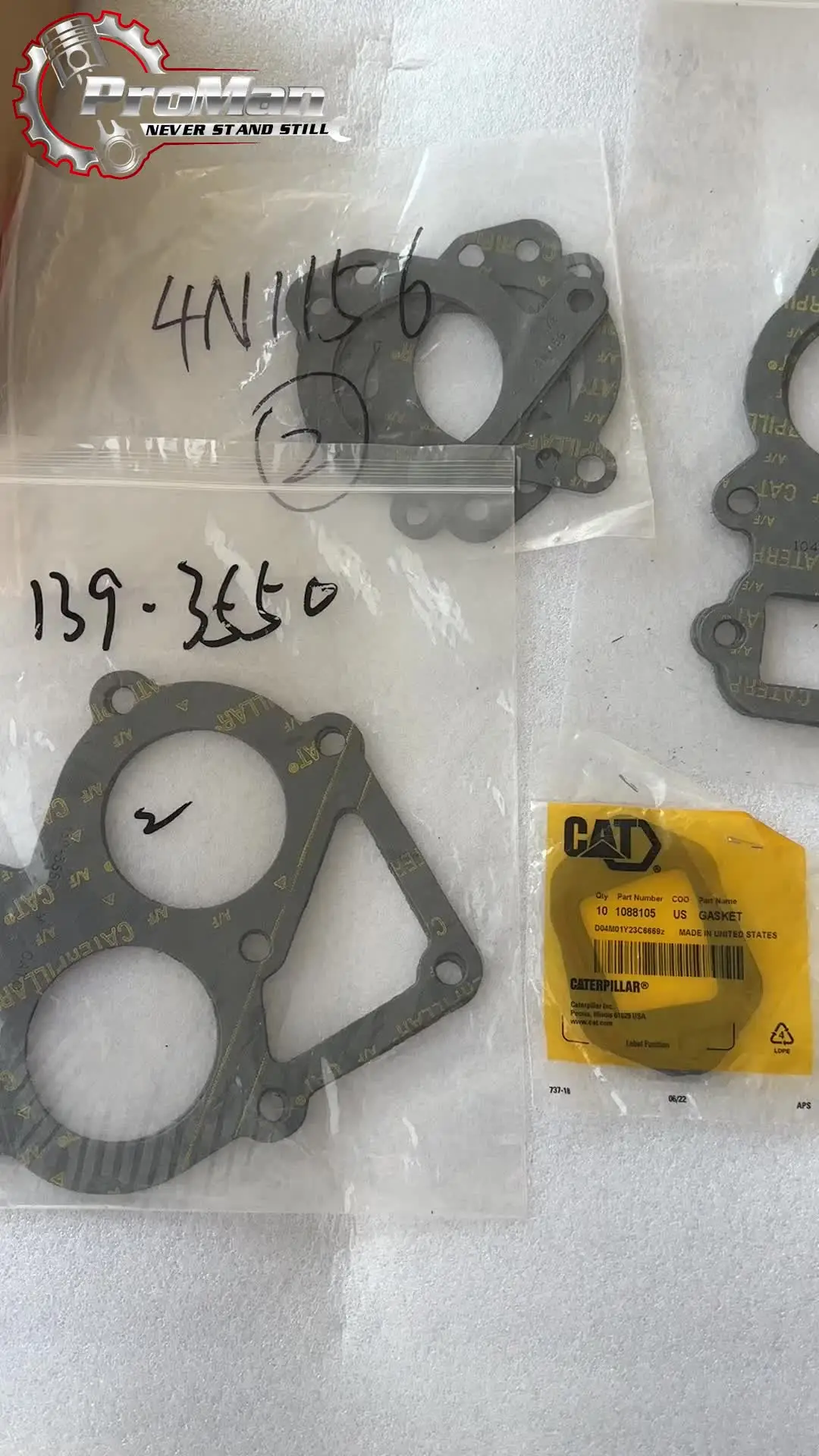 ゆき Hitachi GASKET - Original Parts for 225CL RTS JD 270C LC