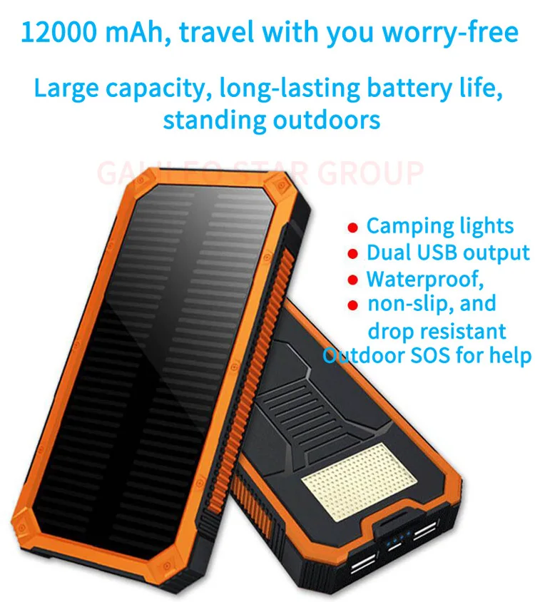 Galileostary Solar Charger 100 Amp No Fan Solar Phone Charger Portable