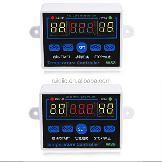 W1411 W88 Temperature Controller Thermostat and 100 hours Relay