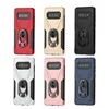 Popular 2 in 1 TPU PC hybrid rugged armor with ring holder mobile phone housing cover case for Samsung huawei iphone LG