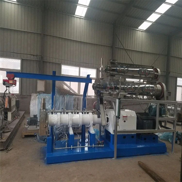 Commercial High Standard Twin Screw Extruder Dried Pet Food Machine