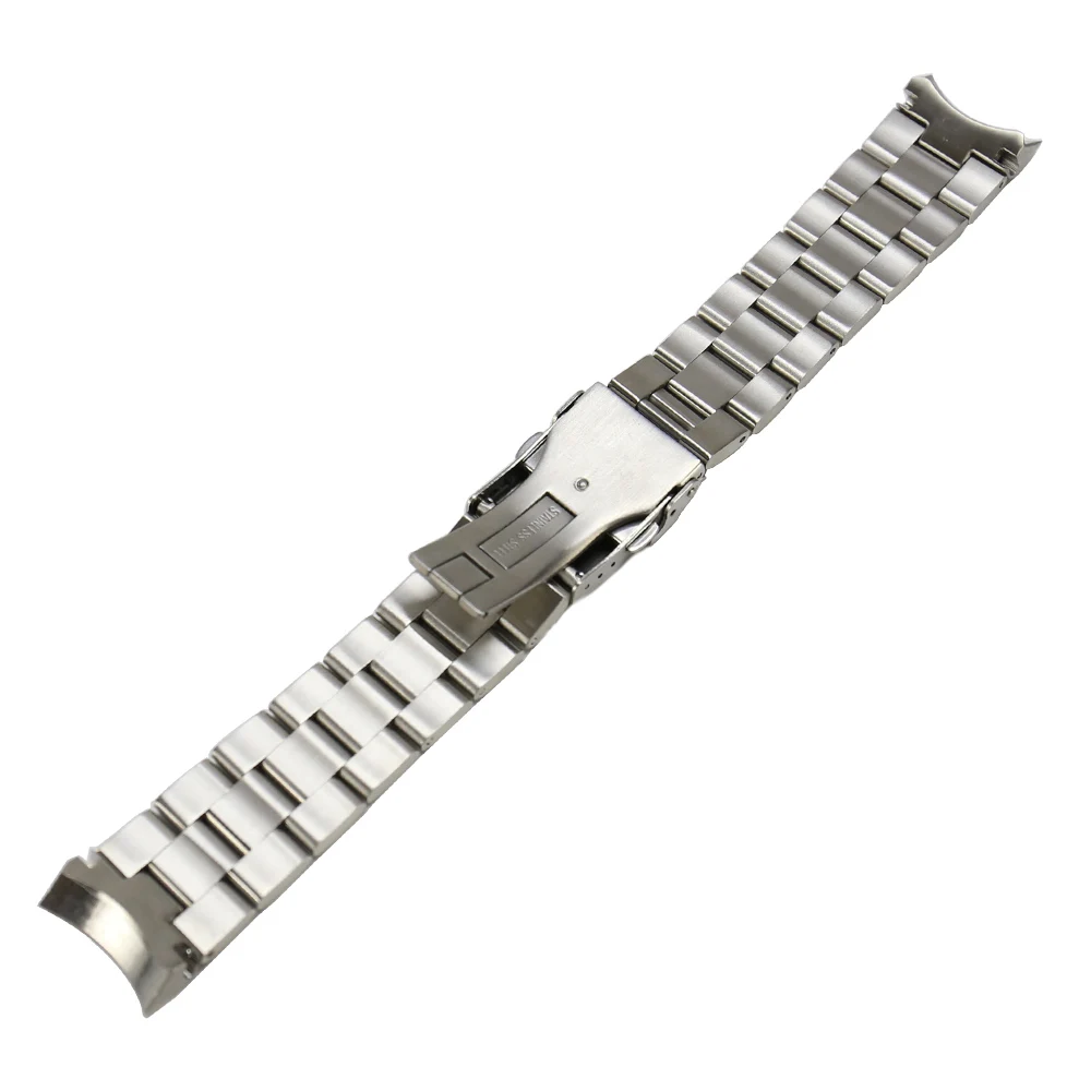 Wholesale 316l Solid Stainless Steel Diver Watch Strap Curved End Skx ...