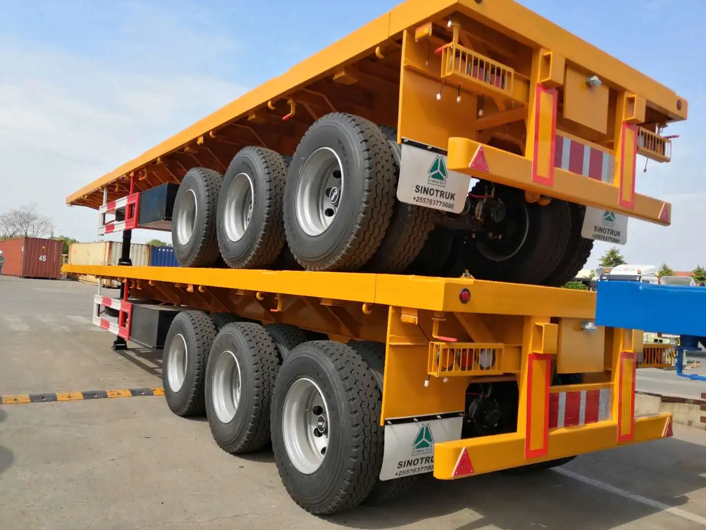 40ft container carrier flatbed trailers 