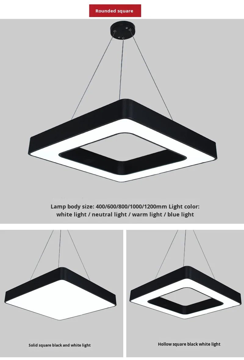 product led shaped star creative irregular hexagonal pendant light for office gym shopping mall supermarket energy efficient-24