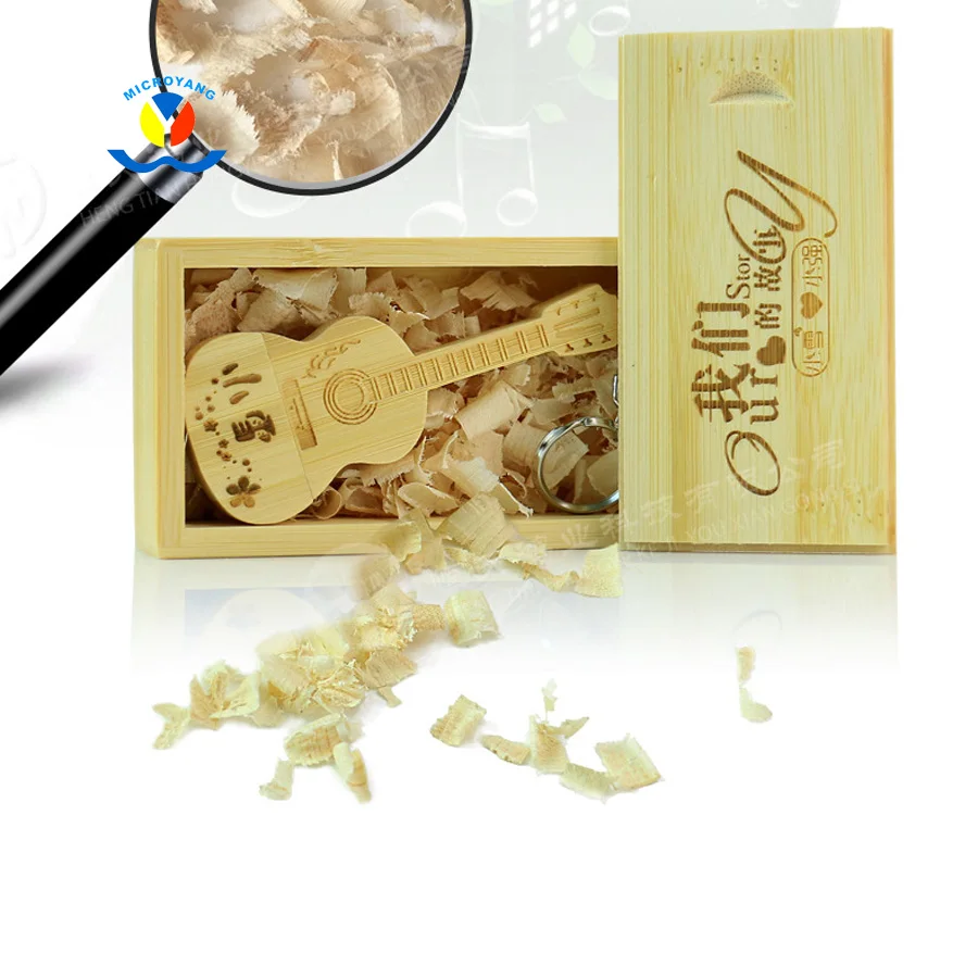 Wholesale custom logo rotating +box USB stick swivel wooden flash drive with 2gb 8gb custom design - ANKUX.COM