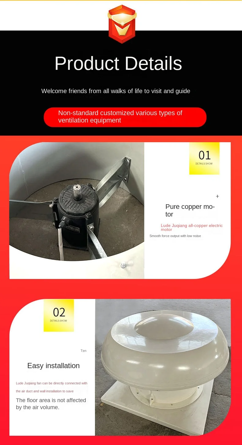 Axial Flow Roof Fan, DWT-I, Explosion-Proof, Plastic, 380V - detail 18