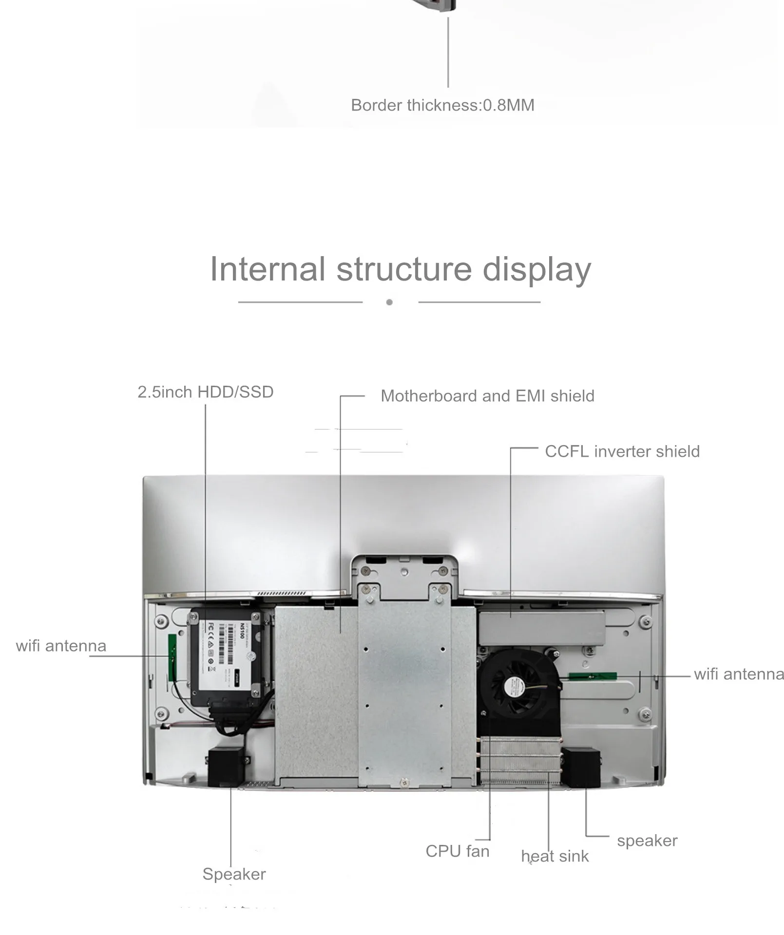 Aotesier All-in-One Touchscreen PC - 21.5'' 23.8'' 24'', Core i7 i5 i3, AIO Barebone Hardware Desktop Computer with Monitor Description Image.This Product Can Be Found With The Tag Names Allinonetouchscreen pc core, Computer Office, Desktops AIO