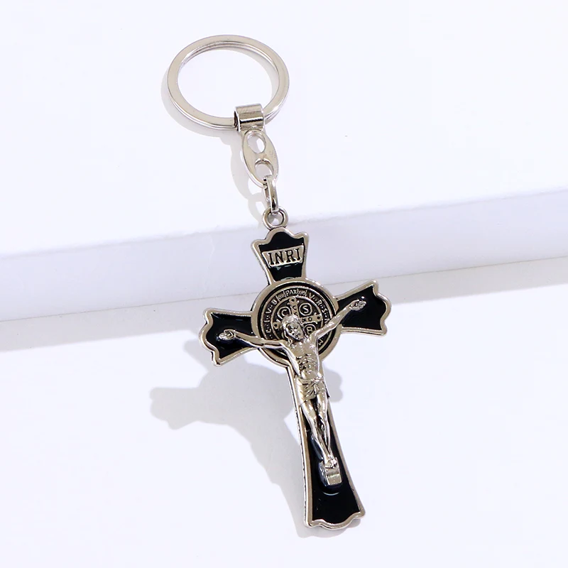 Wholesale Christian Gifts Metal Souvenirs Religious Jesus Charms Pendant Keychain Keyring For