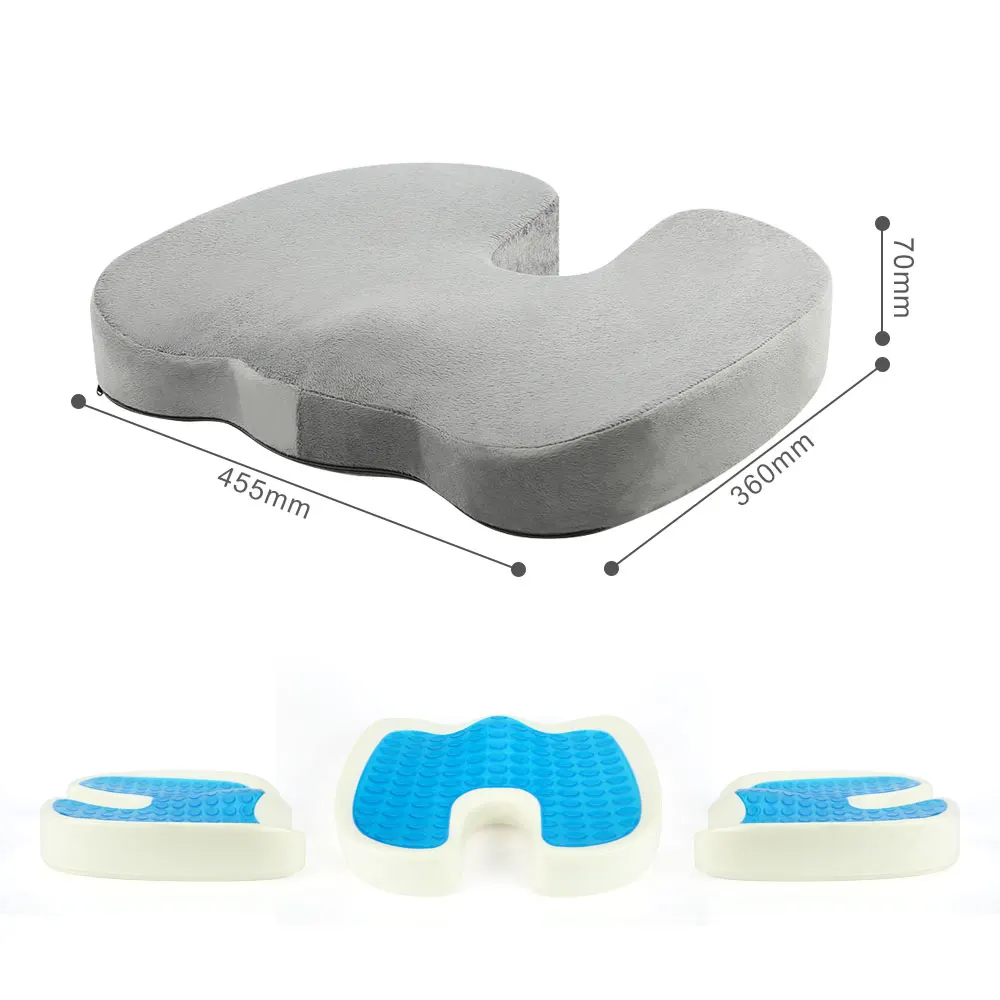 Breathable Adult Car Booster Seat Cushion U-shape Elderly Memory Foam ...