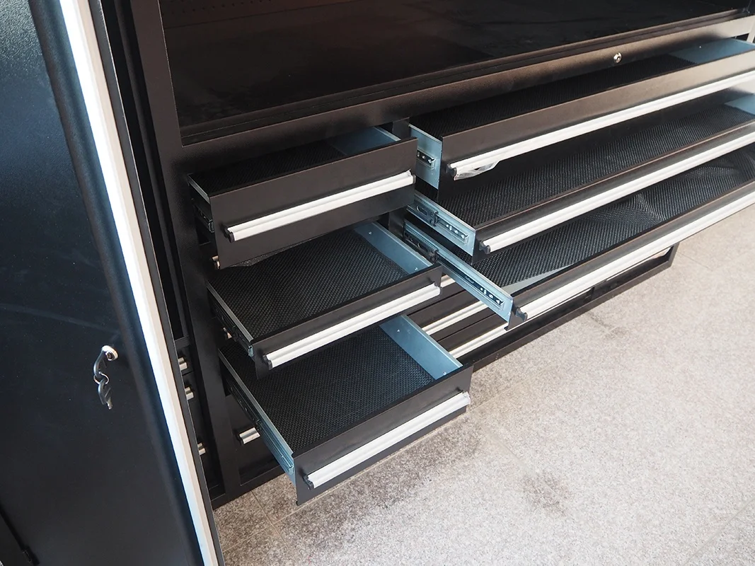 Garage Workshop Tool Cabinet Metal Black Red White Blue Customized Ball Steel Store Heavy Stainless manufacture