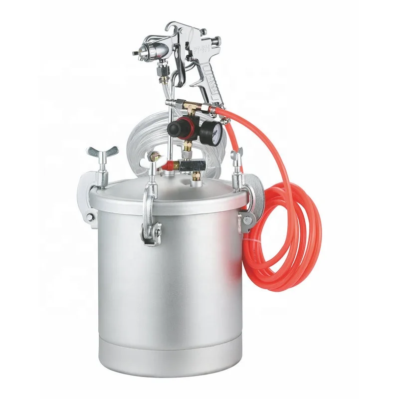 Pneumatic Tools Of Air Pressure Paint Tank 10l Top / Underside