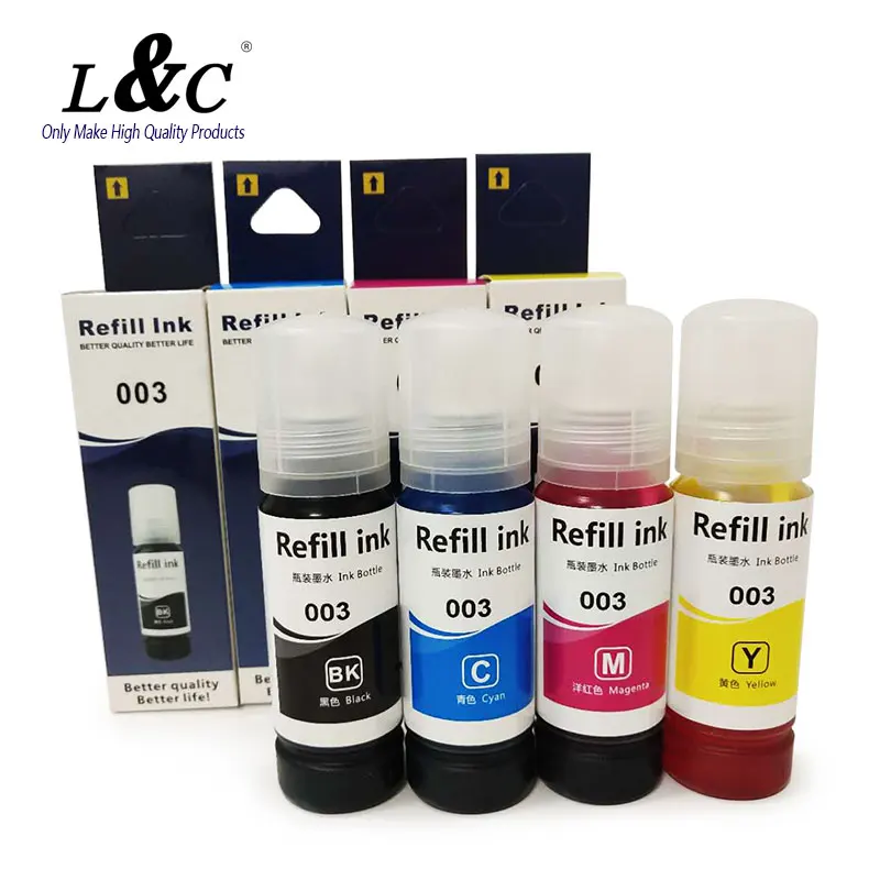 Ep003 001 002 003 004 Dye Ink Refill Ink Compatible For Epson Printer 