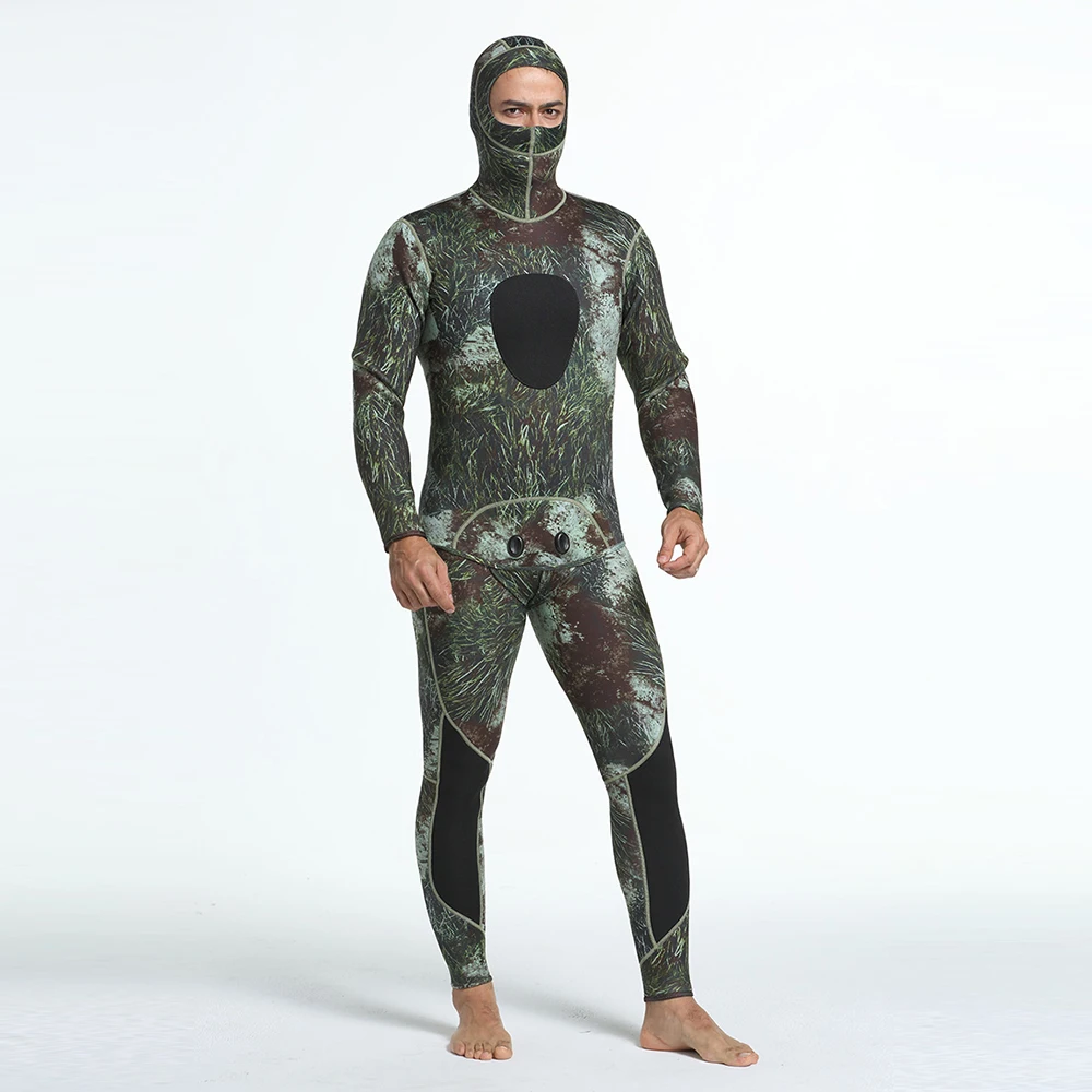 
3 MM Two Piece Neoprene Anti-scratch Warm Soft Surfing Diving Wetsuits for Men 