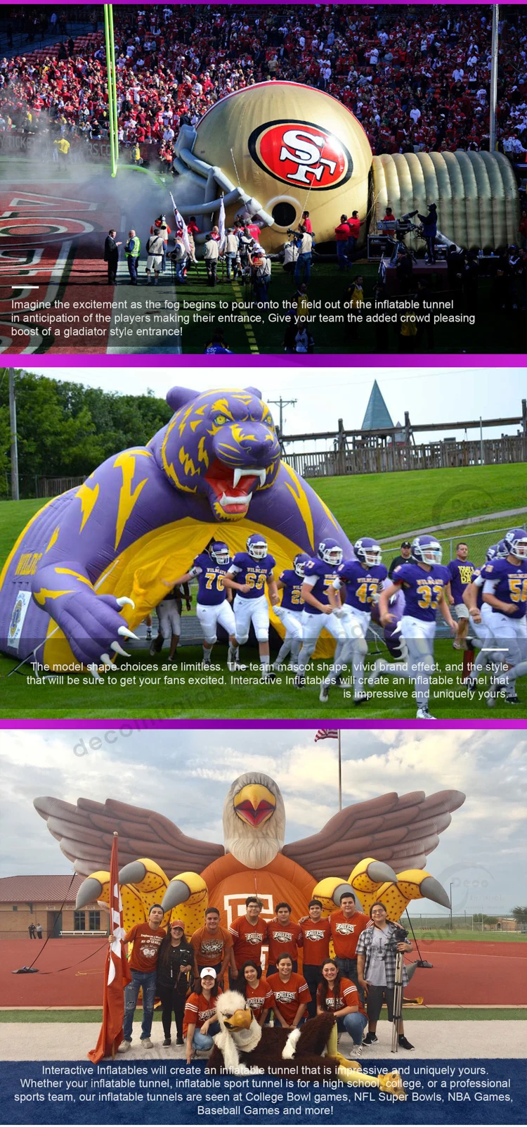 High School Inflatable Helmets 