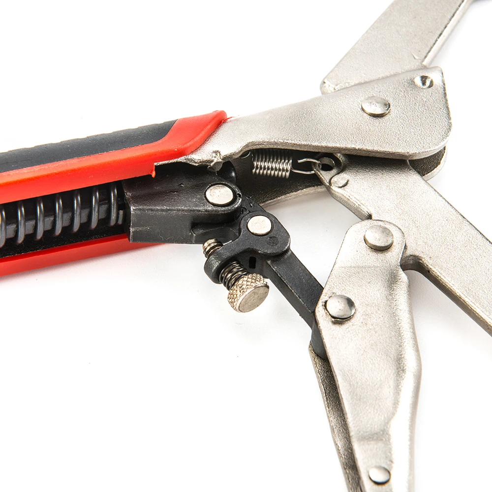 Metal Carpenter Vise Grip Locking Clip Plier C Type Woodworking Welding