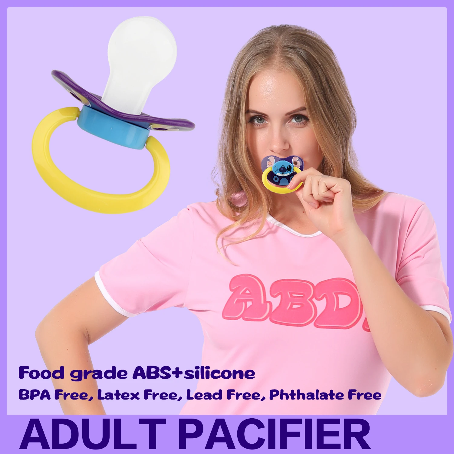 New Design Adult Sized Pacifier Silicone Adult Pacifier Nipple Abdl 