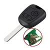 No Groove Blade 2 Buttons 433 Mhz ID46 Chip Remote Car Smart Key For Peugeot 307