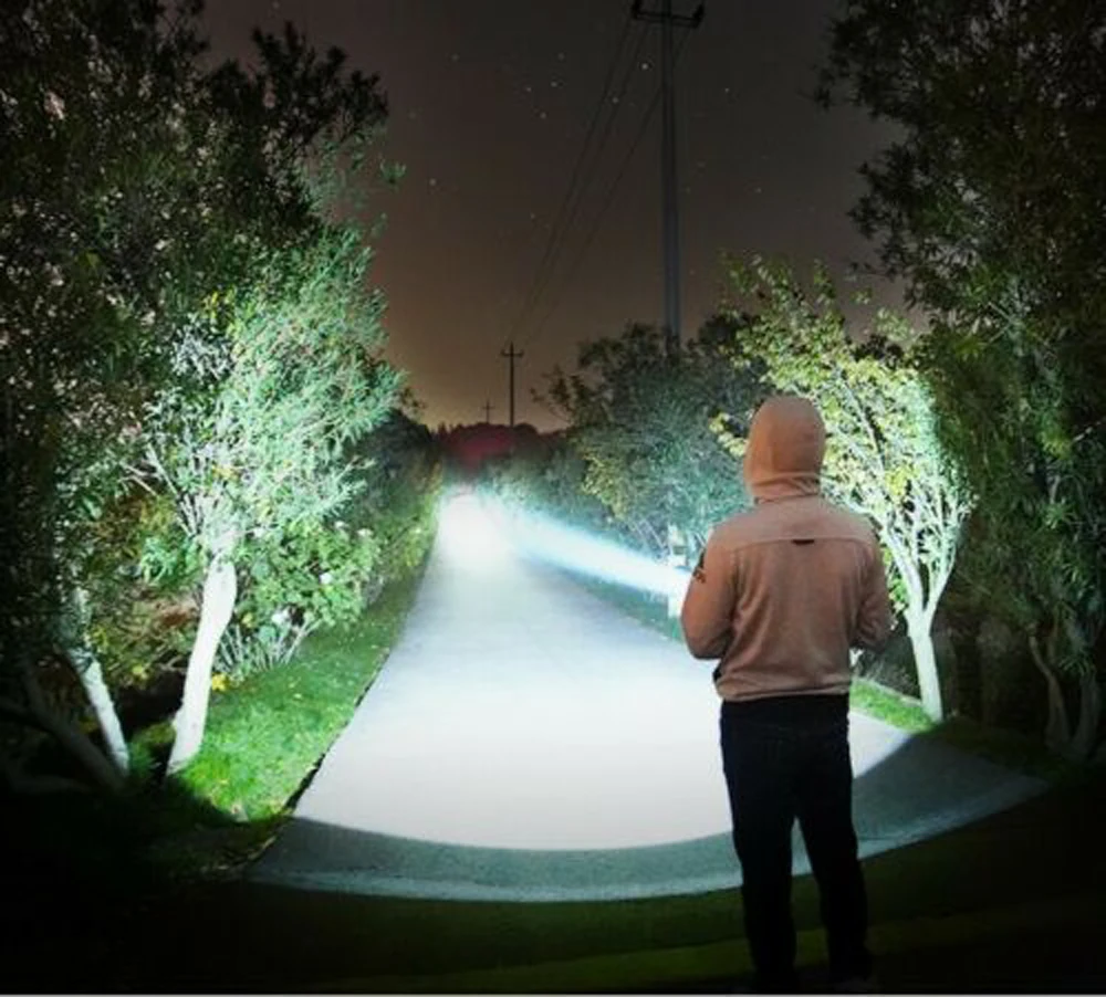 Super Powerful LED Flashlight P70 Tactical Torch USB Rechargeable Waterproof Handheld Strong Torch