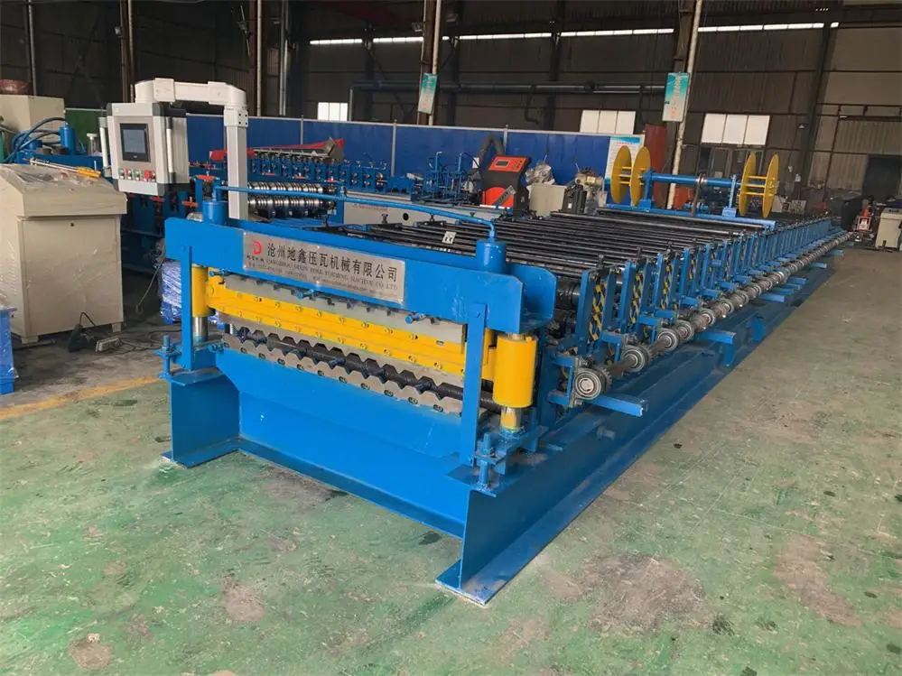 Double Layer Roof Automatic Tile Roll Making Forming Machine for Trapezoidal Type