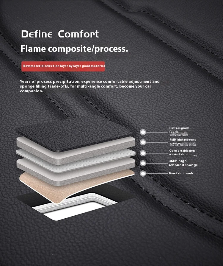 Leather Car Seat Cover Four Seasons Universal Wash-Free Cushion Easy-to-Care Seat Accessory manufacture