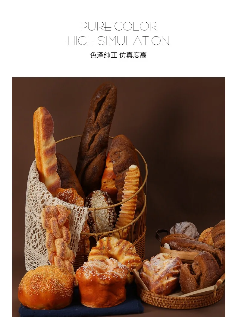 Tabellen Simulation Essen Künstliches Brot Modell von Doughnut Home Dekoration