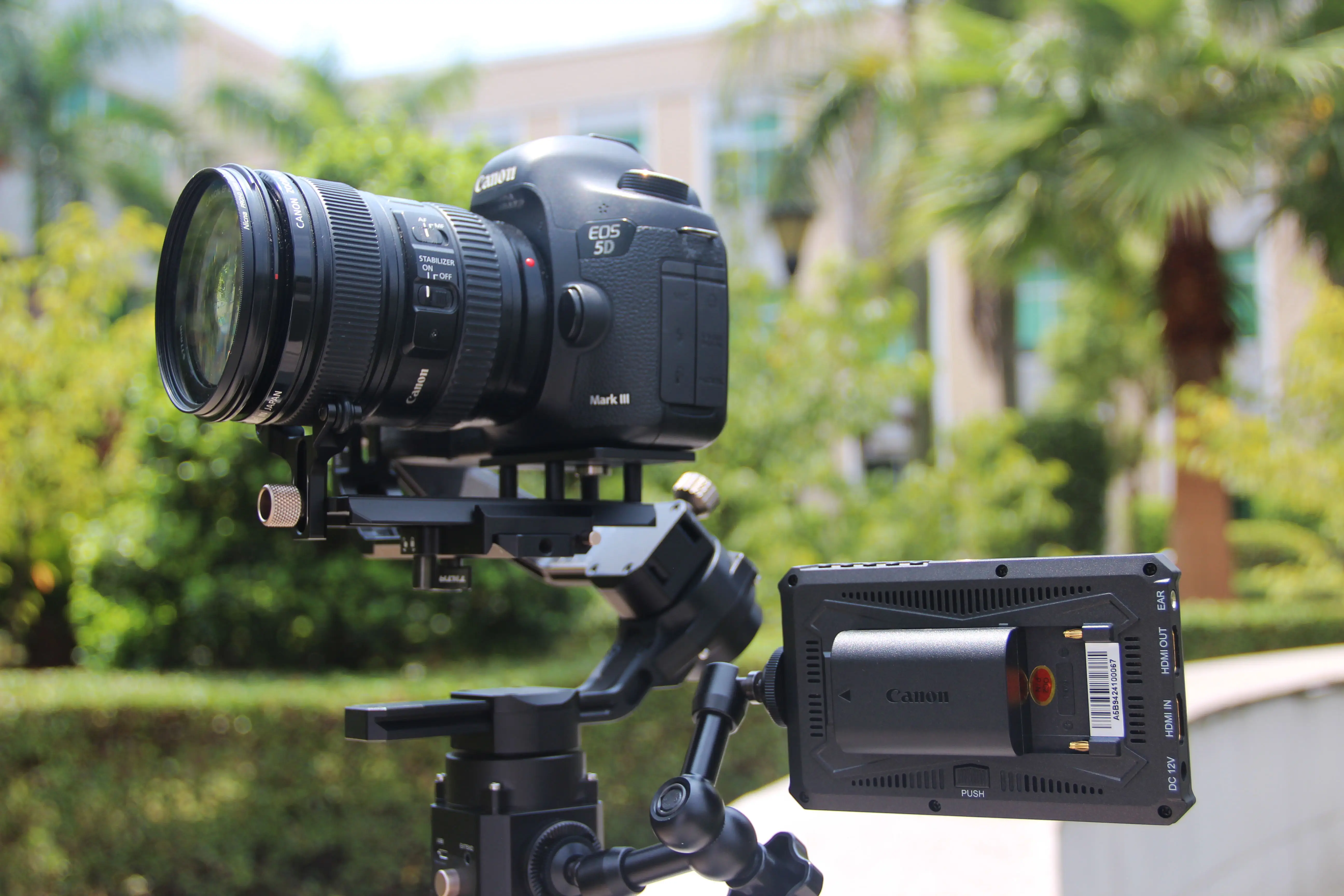 lilliput 5英寸单反相机监视器 1080p 显示器,4k hdmi 用于多恩相机