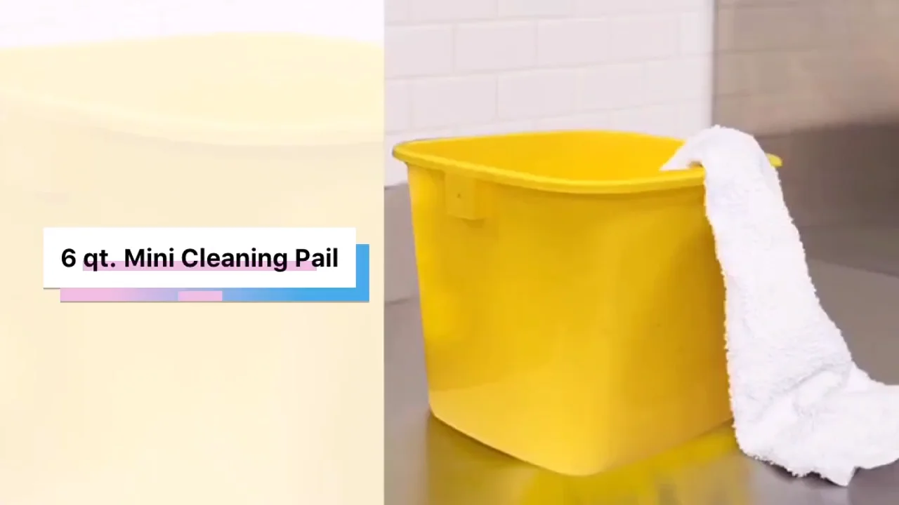 Stainless Steel Handle Commercial Cleaning Bucket Cleaning Pail 6 Qt