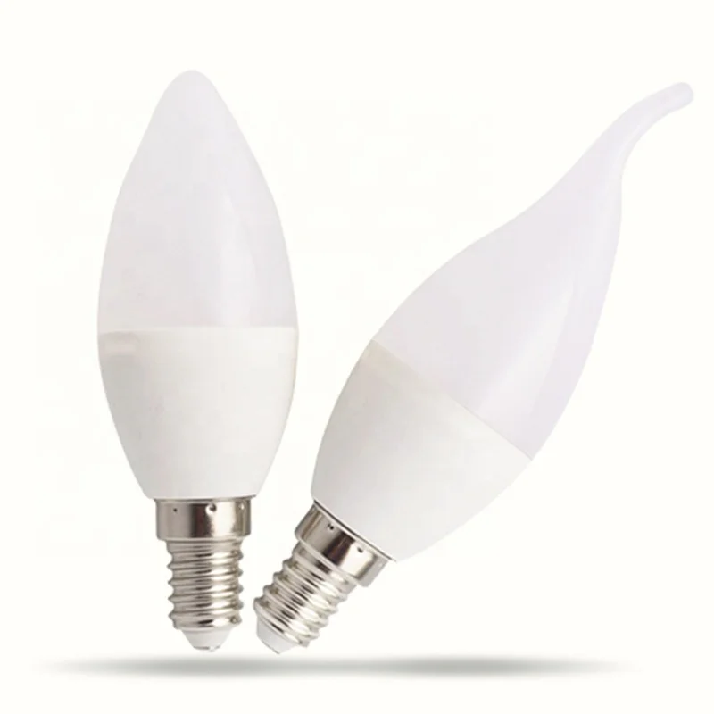 HIGH QUALITY and ENERGY SAVING C37 E27/E14 Plastic + Aluminum LED SMART BULB