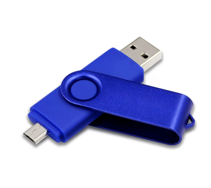 Custom Logo Swivel 64gb 16GB 32GB 8gb 4gb Otg Usb Dual Flash Drive For Android Smartphone Pendrive - ANKUX.COM