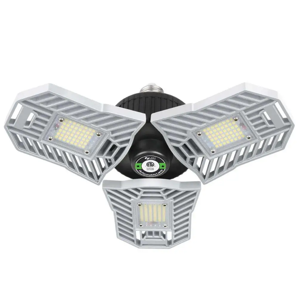 New ETL Approved Led Deformable Garage Light LED Ceiling Light High Intensity Mining Lamps Ceiling LED Light