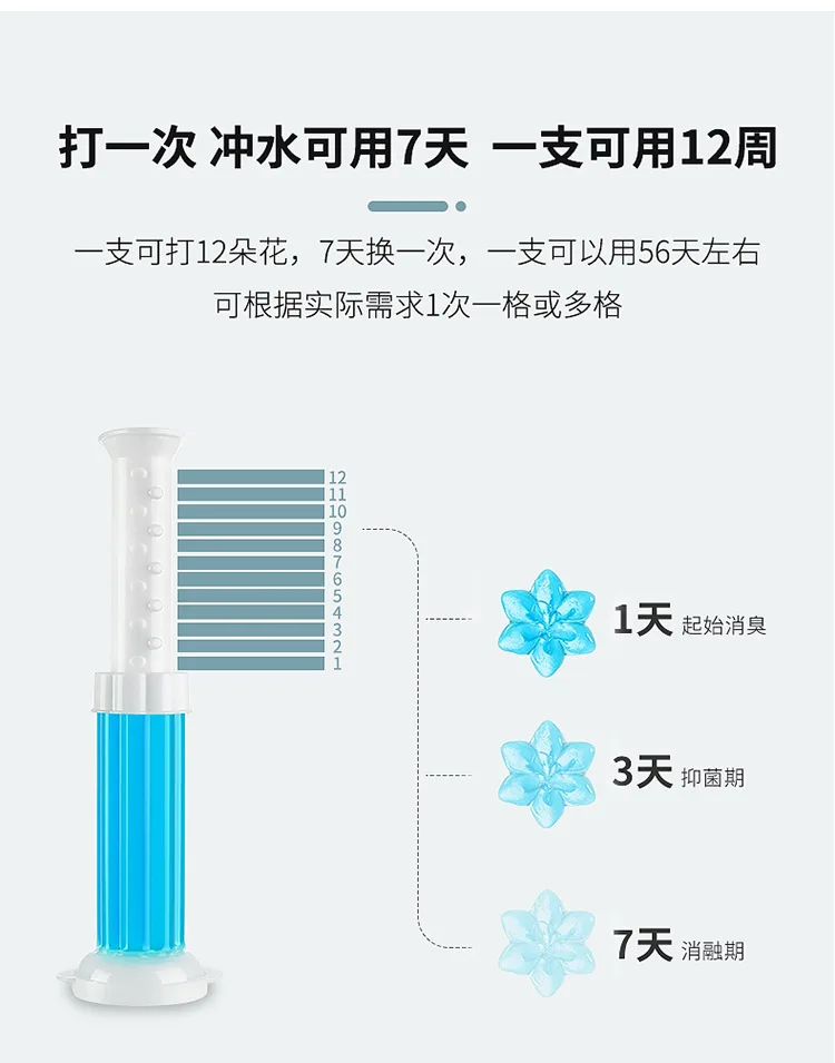 Wholesale Supply Floral Aromatic Toilet Cleaner Gel Disposable Odor Deodorant  Odor Eliminate For Freshening Your Bathroom