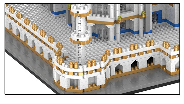 Nanoblock Taj Mahal Deluxe Building Set 2210 Piece