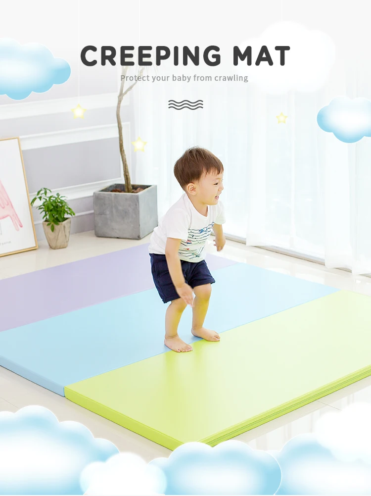 Non Toxic Baby Pu Foam Play Mat Nursery School Sensory Room Flooring