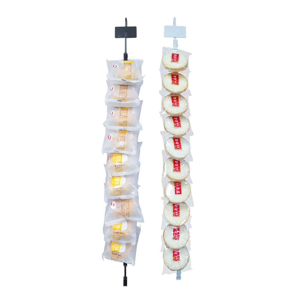 Supermarket Store Metal Long Clip Strip Potato Chips Hanger Rack Chip