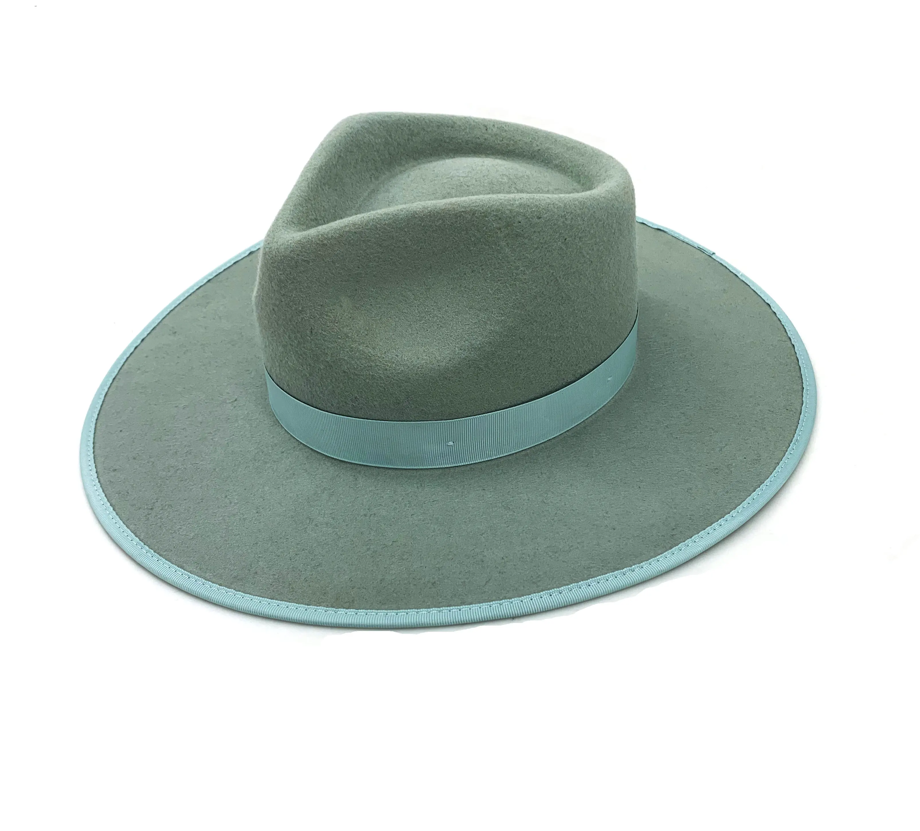 Wholesale 100% Wool Felt Slash Fedora Hat For Woman - Buy High Quality Top Hats,White Wool Flet 