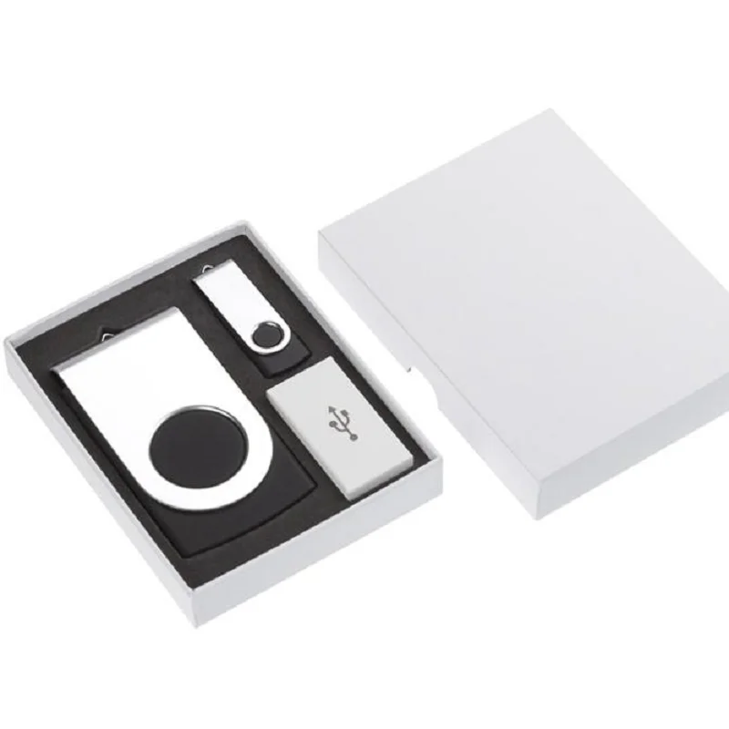 2020 customised logo Business gift set New style hot sale gift and present sets for powerbank and USB flash drive support - ANKUX.COM