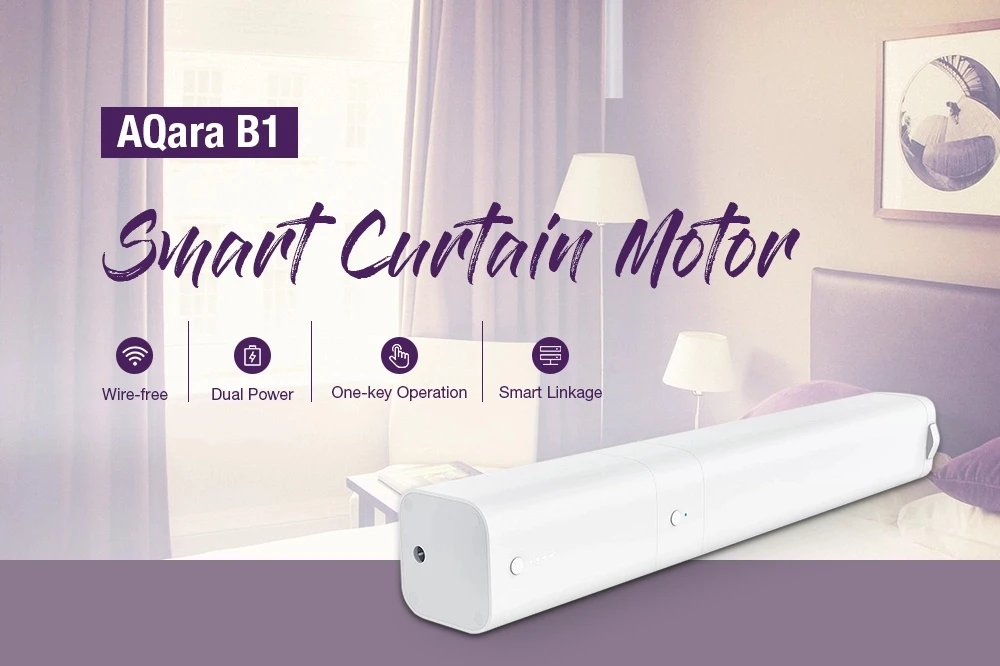 Original xiaomi Aqara Wireless Curtain motor B1 Zigbee wifi Connecting For xiaomi smart home Mi home APP - ANKUX.COM