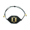 2019 New Letter O-shaped Black Mgb Japanese Seed Beads Weave Bracelet