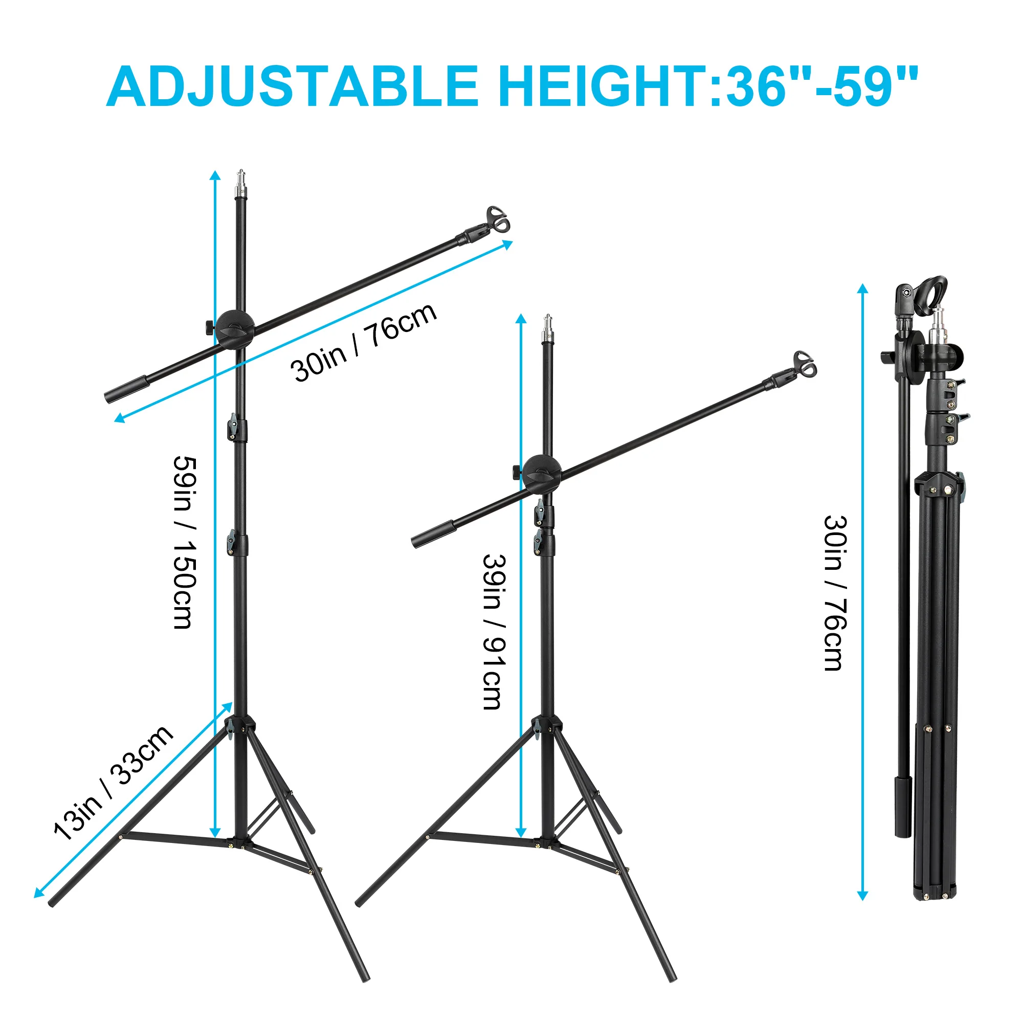New Height Adjustable Custom Microphone Stand Metal Studio Mic Stand