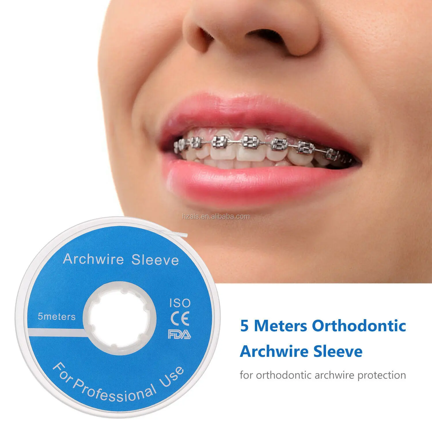 Dental Quality Dental Orthodontic Laboratory Arch Wire Sleeve/elastomeric Archwire Bumper Sleeve