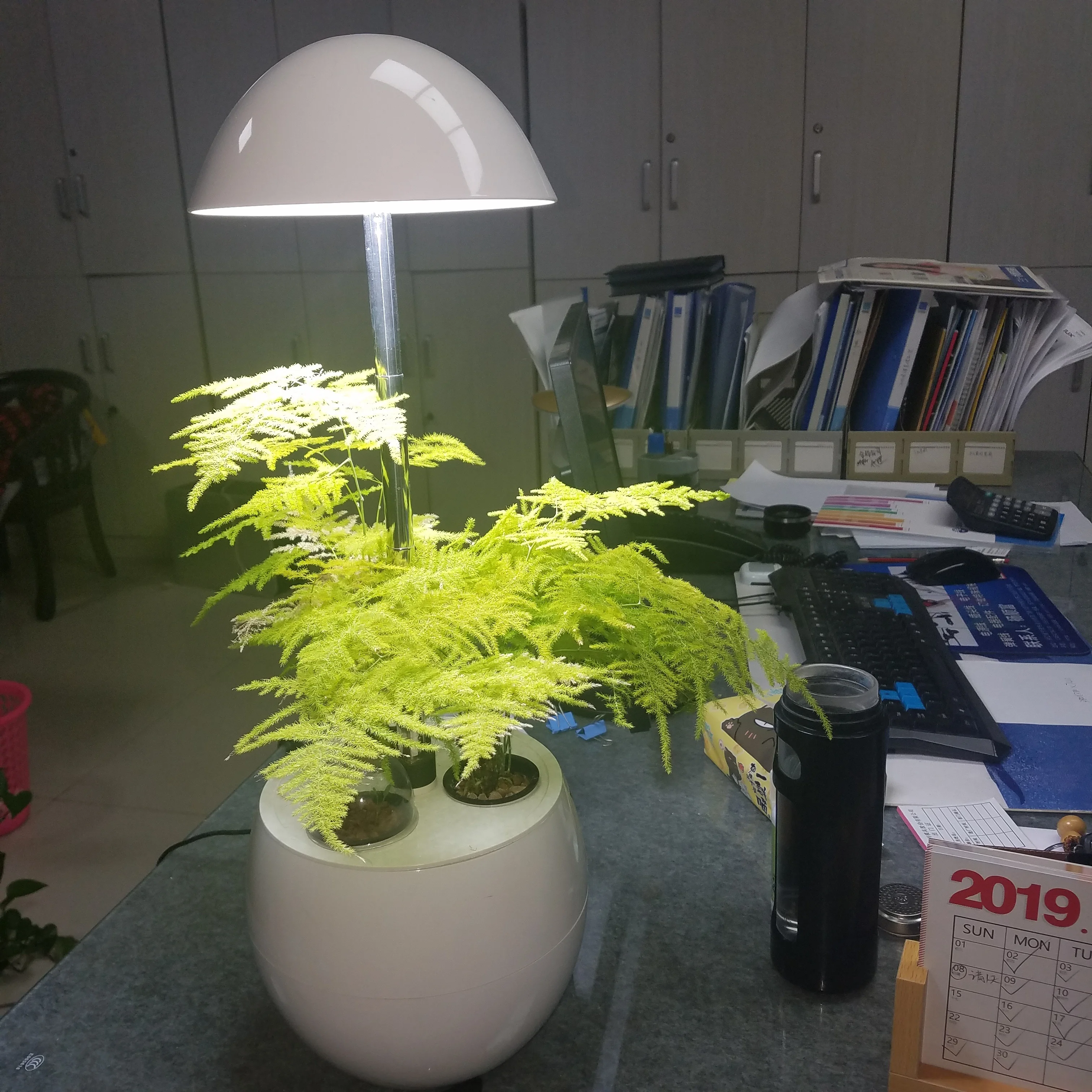 office mini green plant air purifier