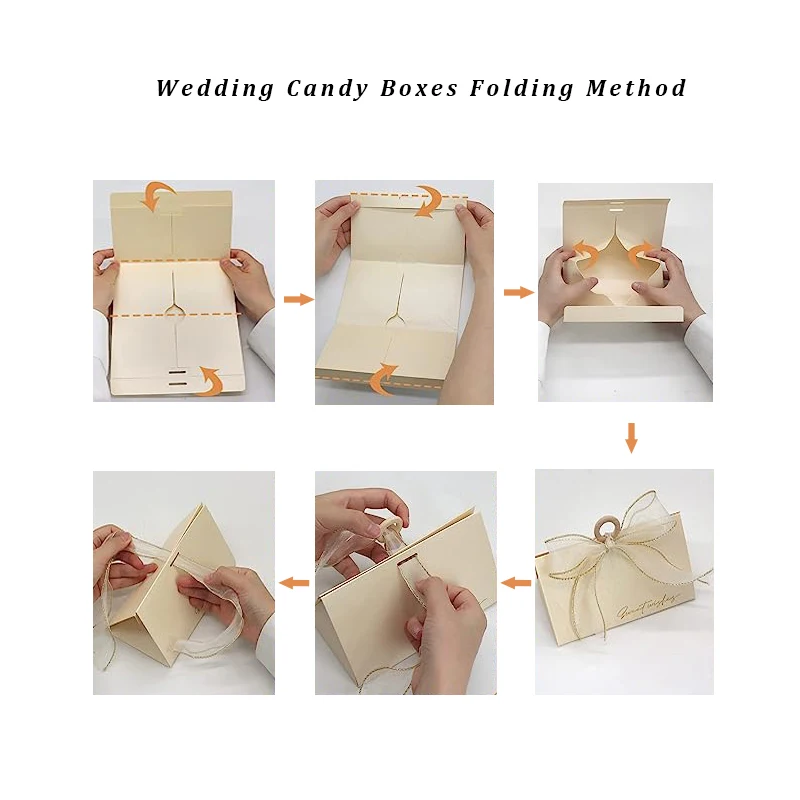 Large Triangle Shape Paper Bag Packaging Box With Handles Wedding Candy