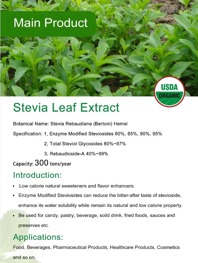 Natural Organic Sweeteners Stevia Leaf Extract Reb A 98 Buy Stevia Leaf Extract Powder,Stevia