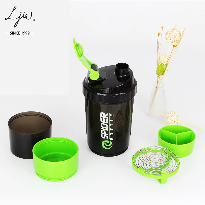 2020 New Design Plastic Shaker Water Bottle Gym Joyshake Cups Coffee