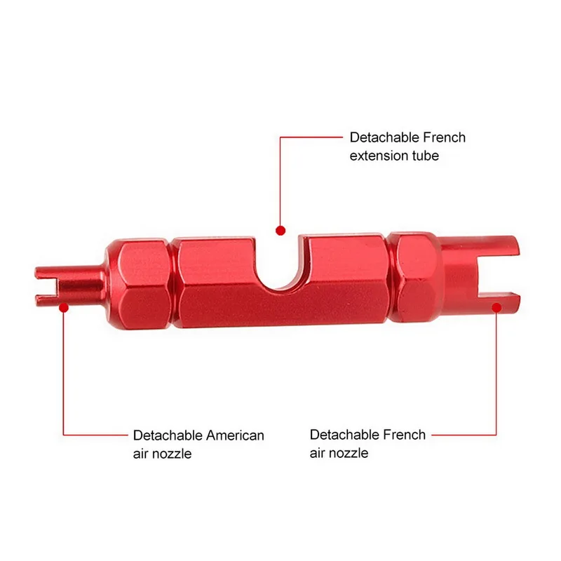 Doublehead Bicycle Valve Core Disassembly Tool Multifunction Valve Core Removal Tool