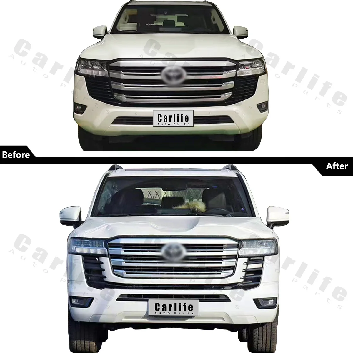 Toyota Land Cruiser LC300 2022 ZX VX-R Front & Rear Bumpers - Auto
