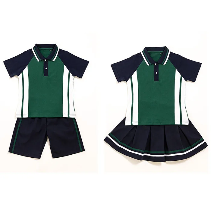 
kindergarten Primary school student boys and girls uniform garments apparel clothing customized embroidery badge 